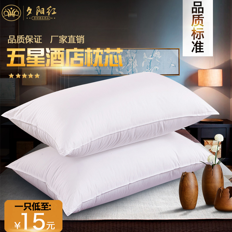 Hotel Hotel Clothing 5 star special pillow core pillow-soft household white high-end durable buckwheat pillow