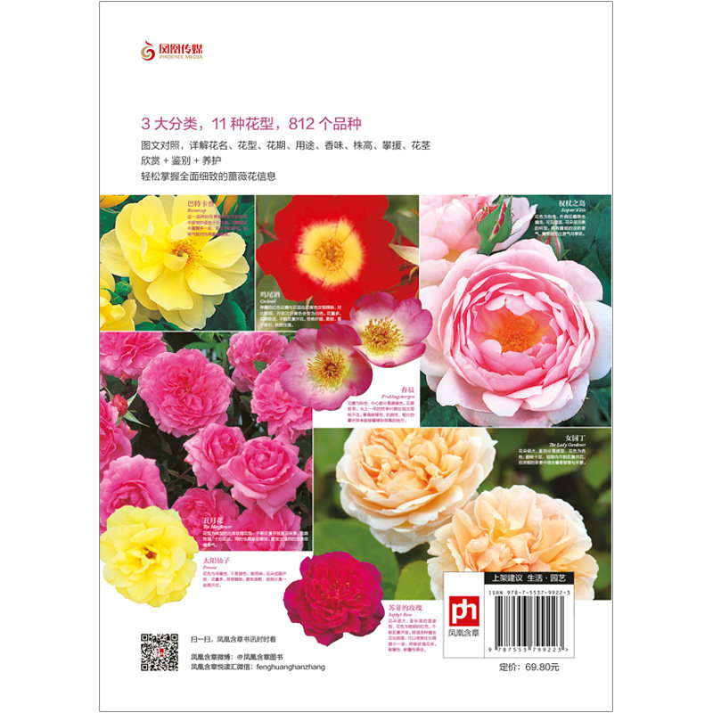 正版新書薔薇花圖鑑日本主婦之友社著一本實用的薔薇花鑑賞指南 教你輕鬆鑑別薔薇科花卉生活園藝花卉書籍