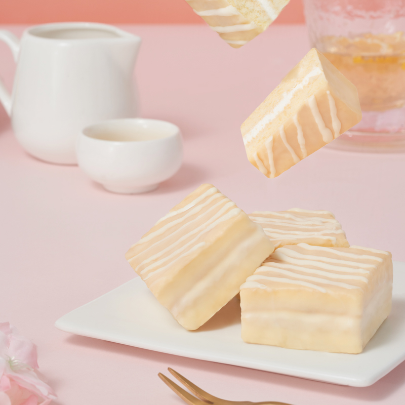 唇动 白巧克力夹心蛋糕 520g*2件 双重优惠折后￥31.8包邮（拍2件）