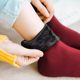 Socks for women, medium tube, thickened with velvet, home snow socks, warm floor socks, winter plush postpartum socks, suitable for both men and women.