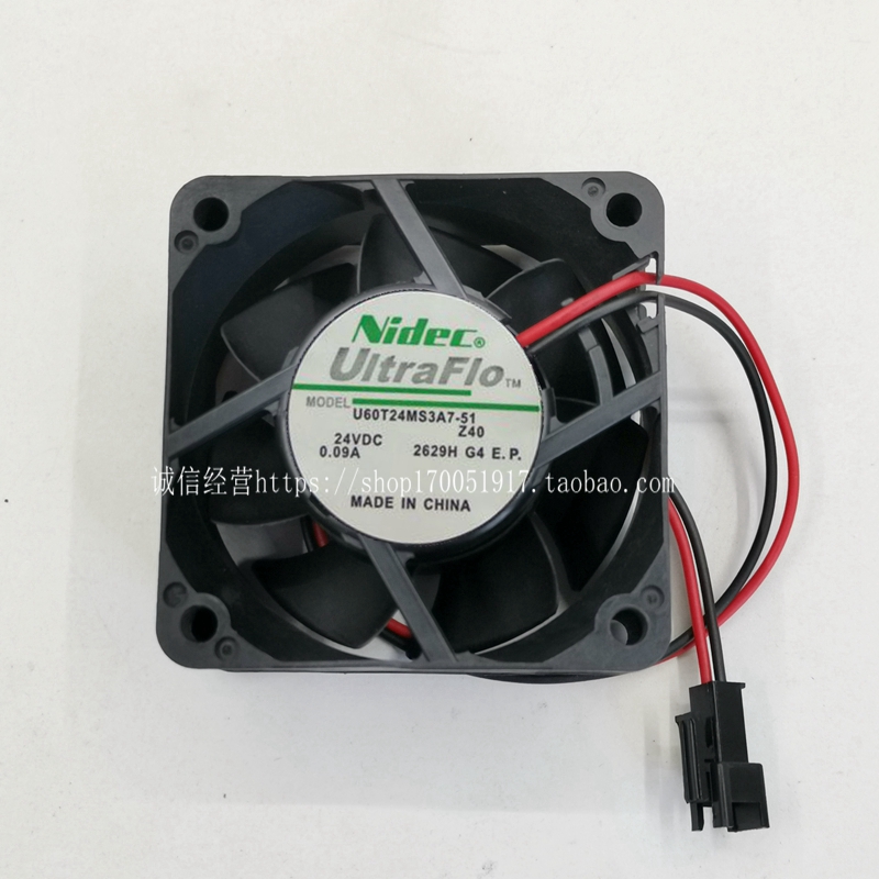 NIDEC original U60T24MS3A7-51 DC24V Volt 0 09A0 11A6cm centimeter inverter small fan