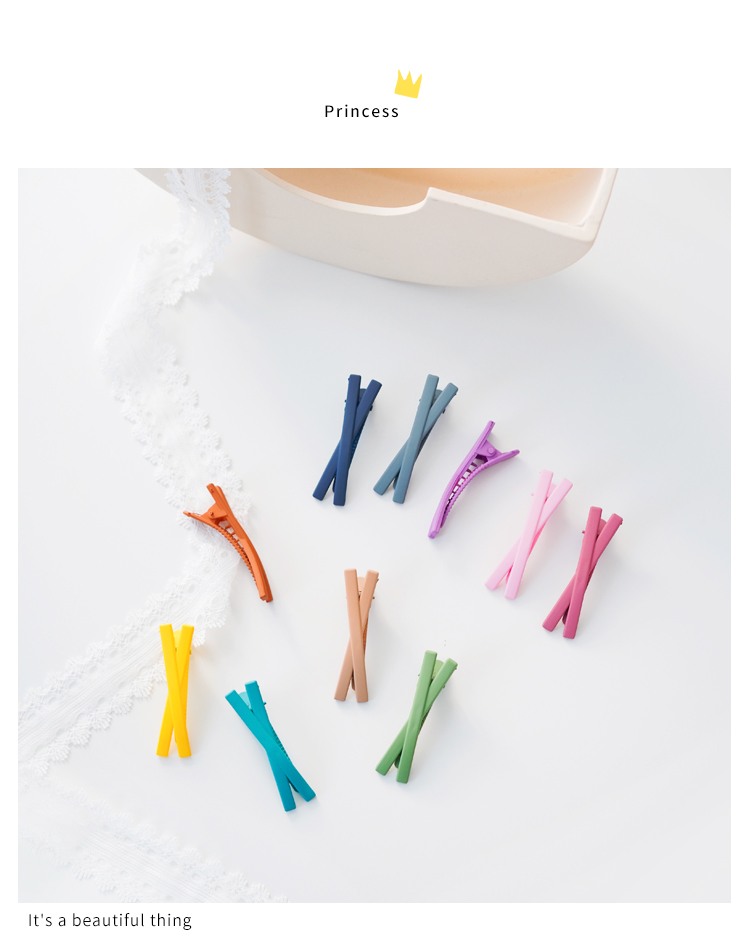 Hàn Quốc Dongdaemun phụ kiện tóc cô gái macarons frosted in net đỏ BB clip kẹp tóc bangs clip - Phụ kiện tóc dây buộc tóc hàn quốc