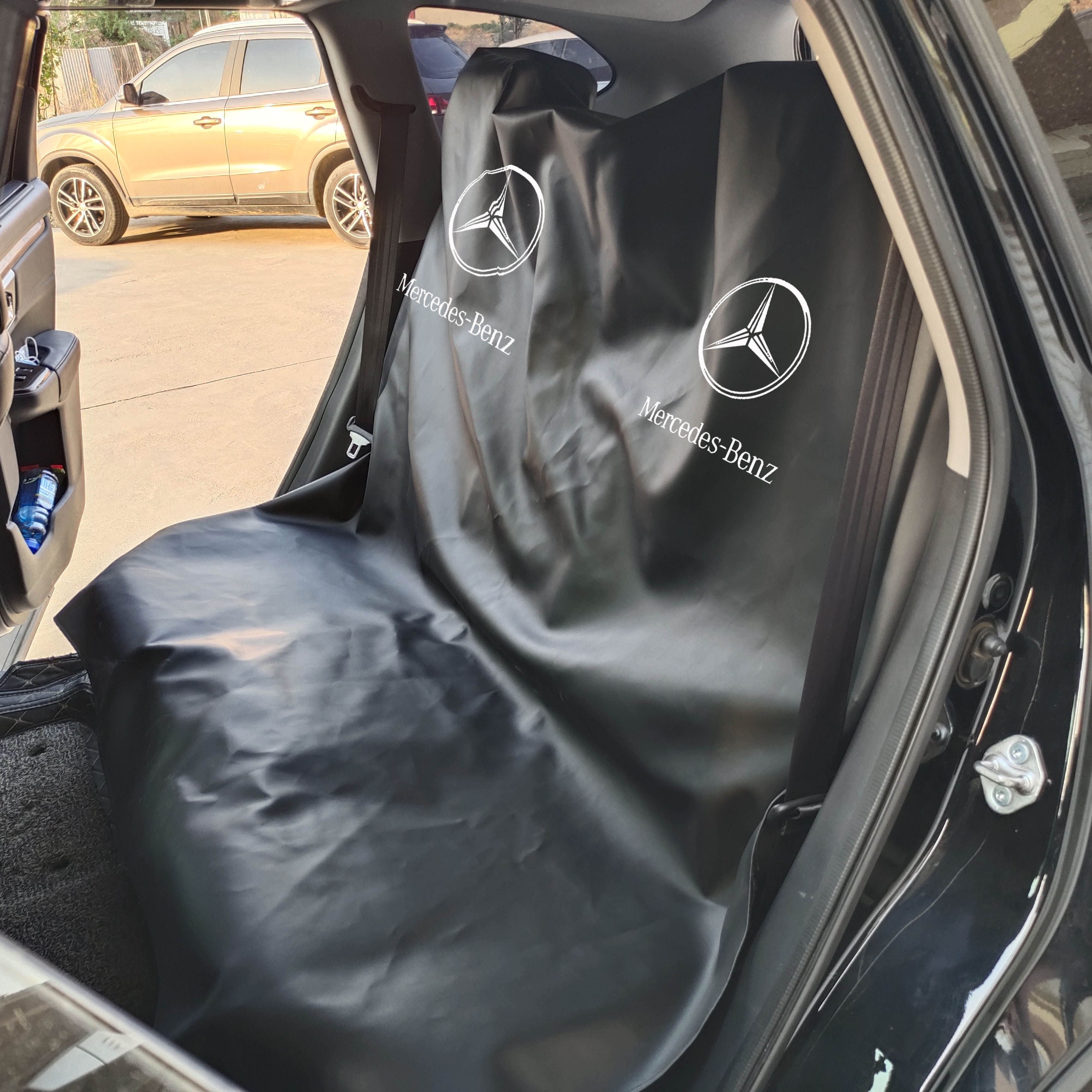 Car repair water wash leather rear seat cover Maintenance seat cover Vapor anti - fouling dust leather rear seat