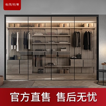 Nordic minimalist narrow edge kitchen tempered glass door partition toilet sliding door balcony living room three linkage sliding door