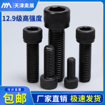 M14-M30 high strength 12 9 grade cylinder head hexagon socket Bolt black cup head lengthy alloy steel screw