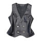 Haining Leather Vest Women's Autumn New Fashion Versatile Slim Sheepskin Vest Jacket Genuine Leather Pony Clip