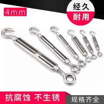 304 stainless steel turnbuckle screw wire rope tensioner turnbuckle tightener open body turnbuckle screw M4