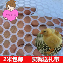 Plastic mesh fence fence fence fence breeding chicken and duck small hole net balcony building manure net circle corn net fence net