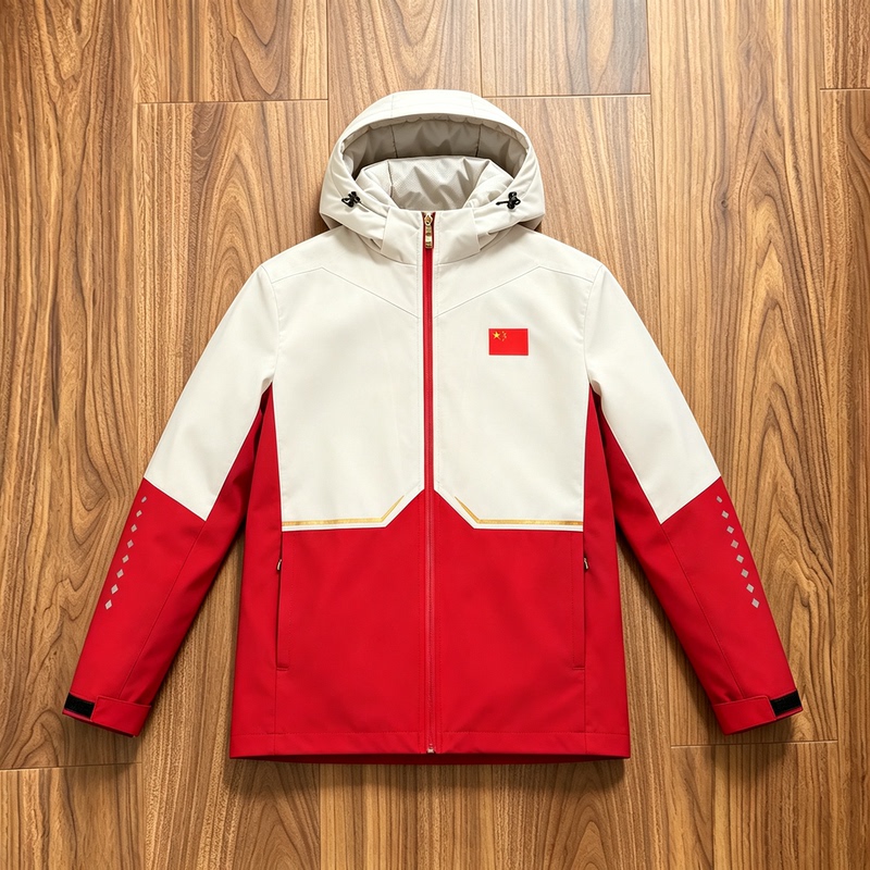 National Team Jacket for Men and Women, Outdoor Hooded Sports Jacket, Autumn and Winter Waterproof and Windproof Running Training Jacket, Lightweight National Team Jacket for Men and Women, Outdoor Hooded Sports Jacket, Autumn and Winter Waterproof and Windproof Running Training Jacket, Lightweight
