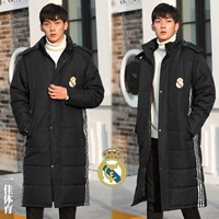 Áo khoác thể thao mùa đông nam áo dài đầu gối cotton Quần áo mùa đông quần áo bóng đá trẻ em áo khoác Real Madrid áo khoác áo khoác lông vũ  chính hãng