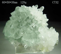 The crystal holds the shiny fluorite Fluorite pyrite from Shangyao Jiangxi
