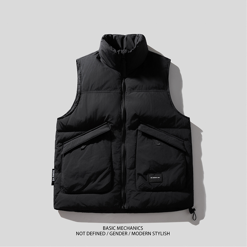 Outdoor Workwear White Duck down Vest for Men, Autumn and Winter Warm Vest Jacket, Couple's Vest, Outerwear