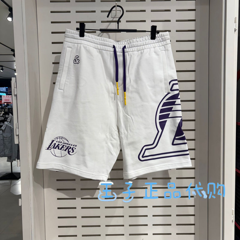 Jackjones Jack Jones Men's Summer Easiest for Match Lakers Sports Loose Casual Shorts 22419F006