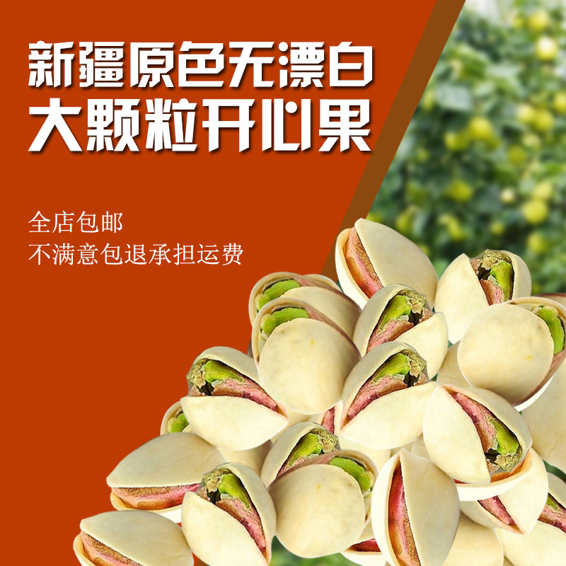 Xinjiang pistachio new 500g unbleached unprocessed natural open nut snack specialty