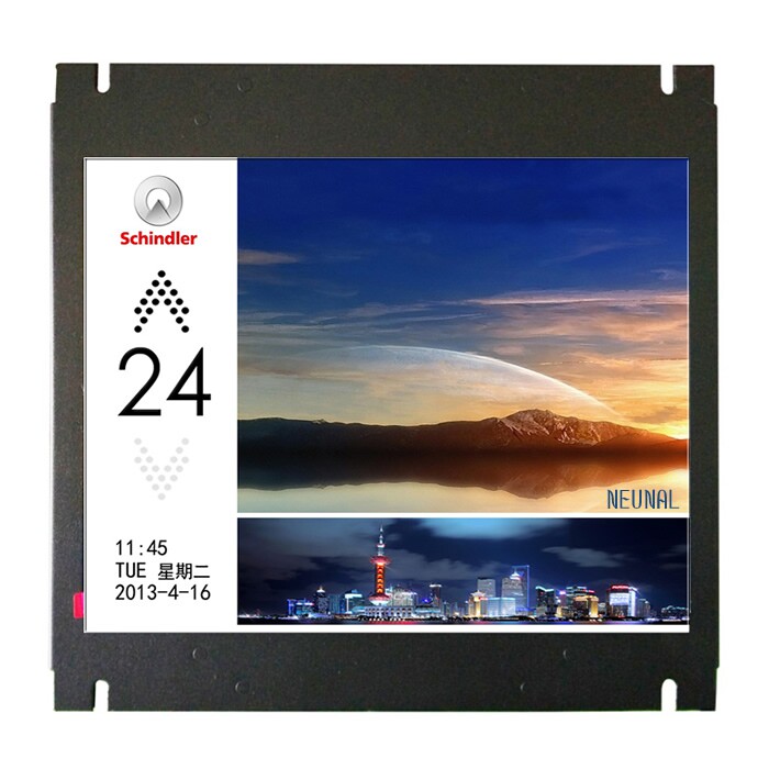 Xunda elevator floor display car external advertising LCD screen elevator external LCD screen external screen