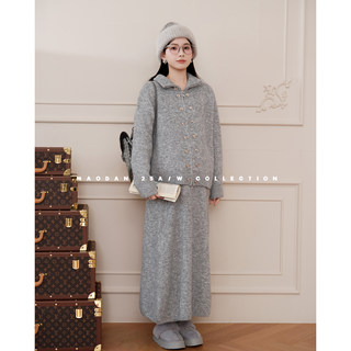 Cat list baker daily wool nana’s pregnancy outfit maternity suit winter lazy style knit