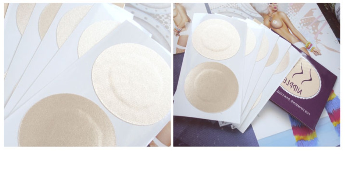 Wedding satin dùng một lần núm vú chống va chạm vô hình quầng vú miếng dán ngực hàng xịn