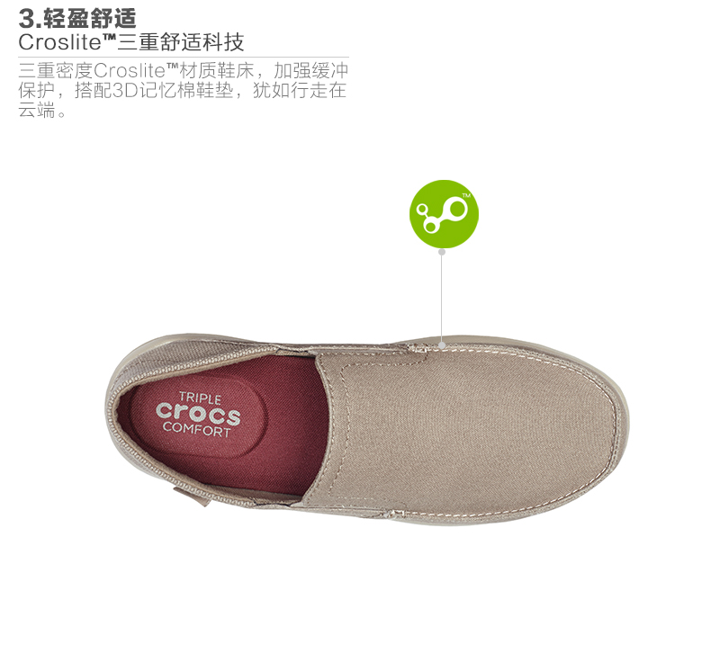 Giày vải Crocs nam Mùa xuân và mùa hè thẻ thoáng khí Luo Chi giải trí ngoài trời một đôi giày đi bộ | 204834 - Khởi động ngoài trời giày martin nữ