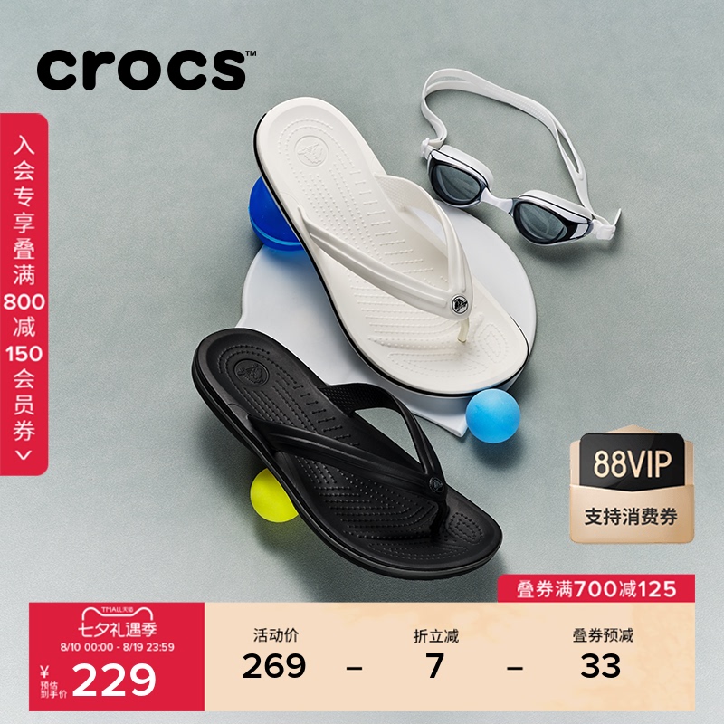 Crocs Sandals for Men and Women, Summer Outdoor Beach Shoes, Crocs Indoor Flip-Flops | 11033