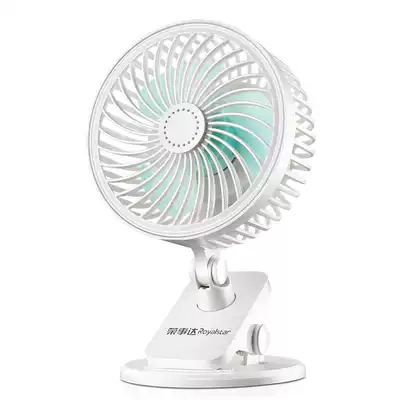 USB small fan student dormitory bed clip fan mute portable office desk charging mini electric fan