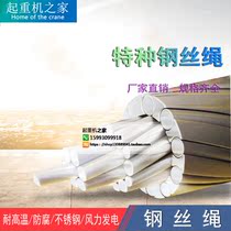 6mm8mm10 mm European-style electric hoist steel core anti-rotation steel wire rope tower hanging pile machine rotary digger special