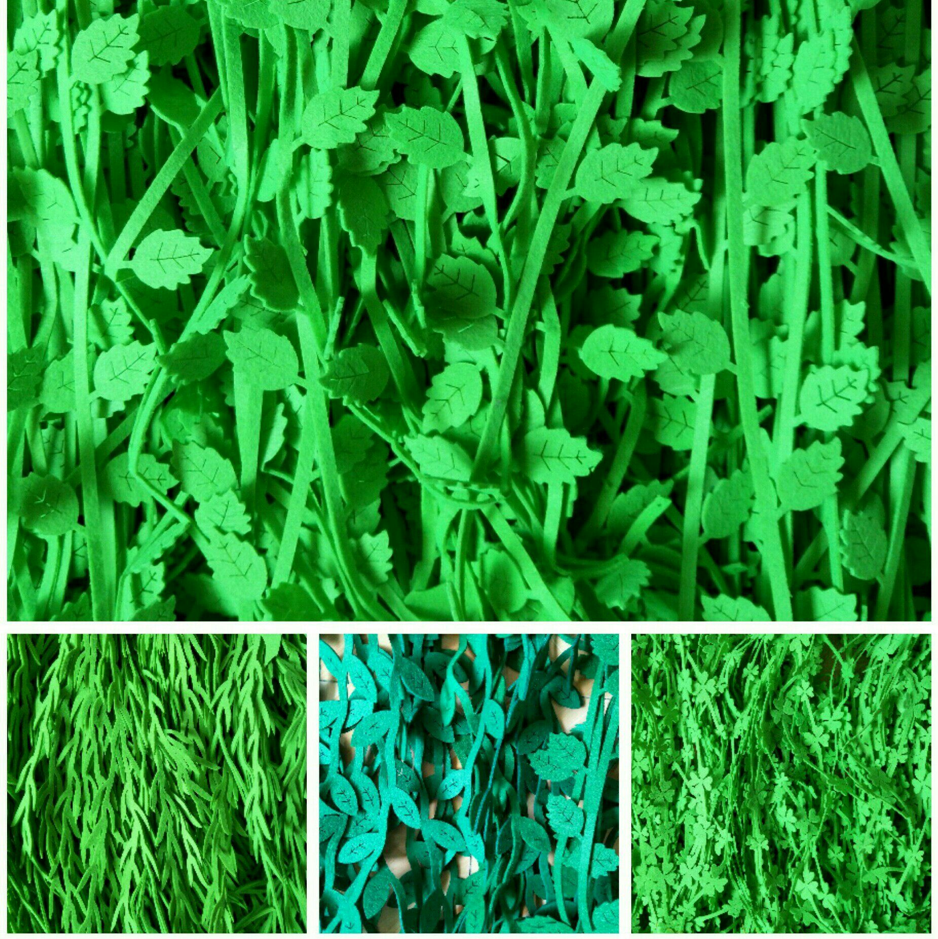 Kindergarten Classroom Environment Arrangement Decoration Unwoven Leaves Vines Bar Hanging Accessories Hanging green Levine strips DIY hanging curtain