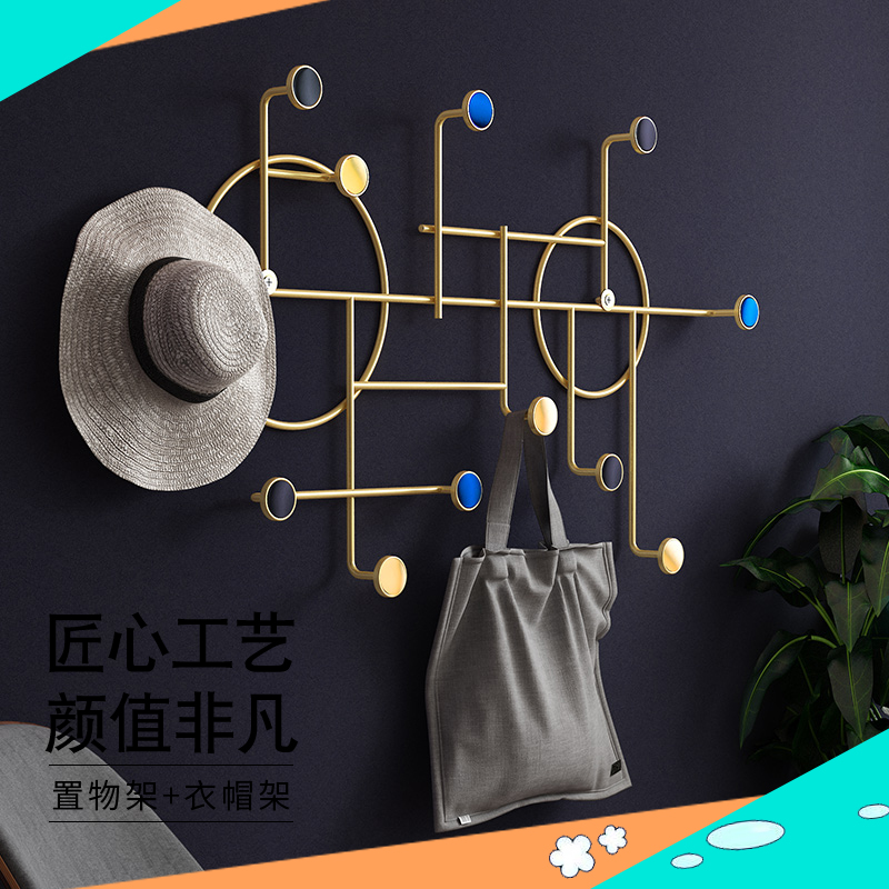 Punch-free European-style wall-mounted hood creations Creative home Decorative Wall Hangover Hook on Wall Wall-mounted Wall Shelf-Taobao