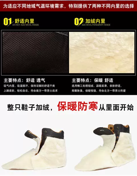 Mùa thu và mùa đông Martin ủng nam bằng da 45 lớn 46 cộng với giày nhung cotton thủy triều 47 thêm cỡ lớn 48 cao giúp dụng cụ ủng