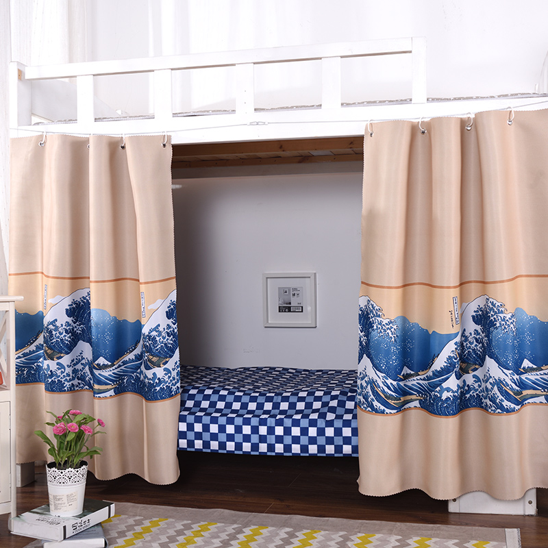 College student dorm dorm room bed blinds bunk bed with strong physical shading cloth curtain thickened with male and female bed mantle