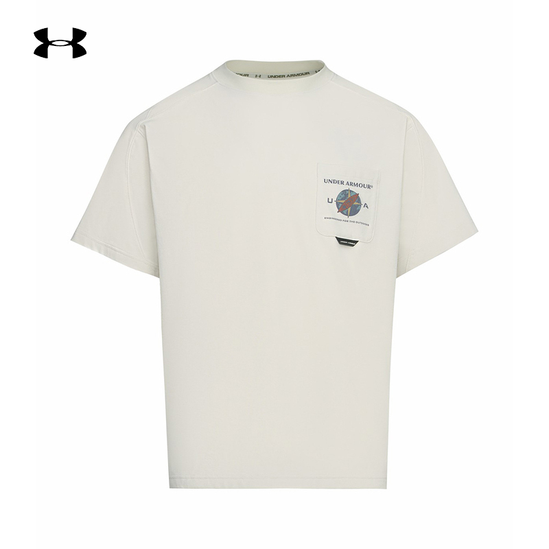 Under Armour's New Spring and Summer Outdoor Men's Outdoor Casual Loose and Comfortable Short-Sleeved T-Shirt 6014245-110