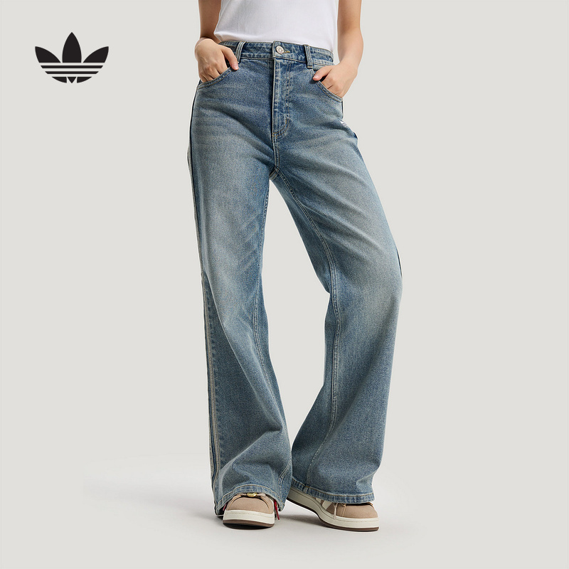 Adidas Adidas Official Sports 2026 Spring Women's Denim Pants Kt3173