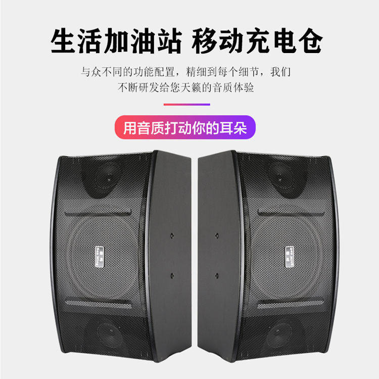 Household high-power card package audio professional subwoofer KTV karaoke dance studio training passive speaker