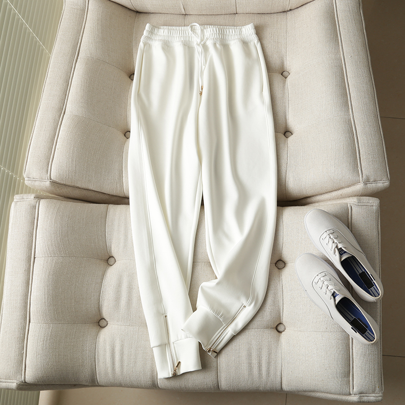 Spanish D Autumn 2020 New Style Korean Fashion Stylish Zipper Hem Design Jogger Pants Sweatpants for Women