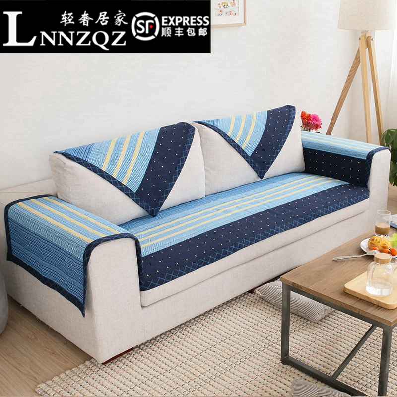 Sofa cushion summer new Nordic simple cotton linen sofa cover four seasons universal fabric sofa towel universal European style