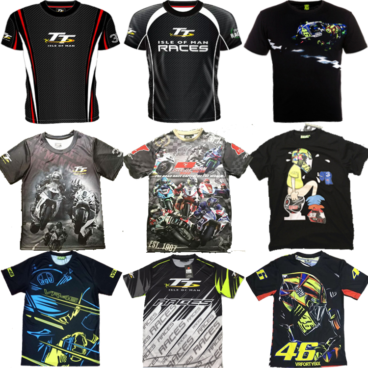New Summer Man Island TT locomotive racing T-shirt locomotive outdoor riding speed dry perspiration T-shirt