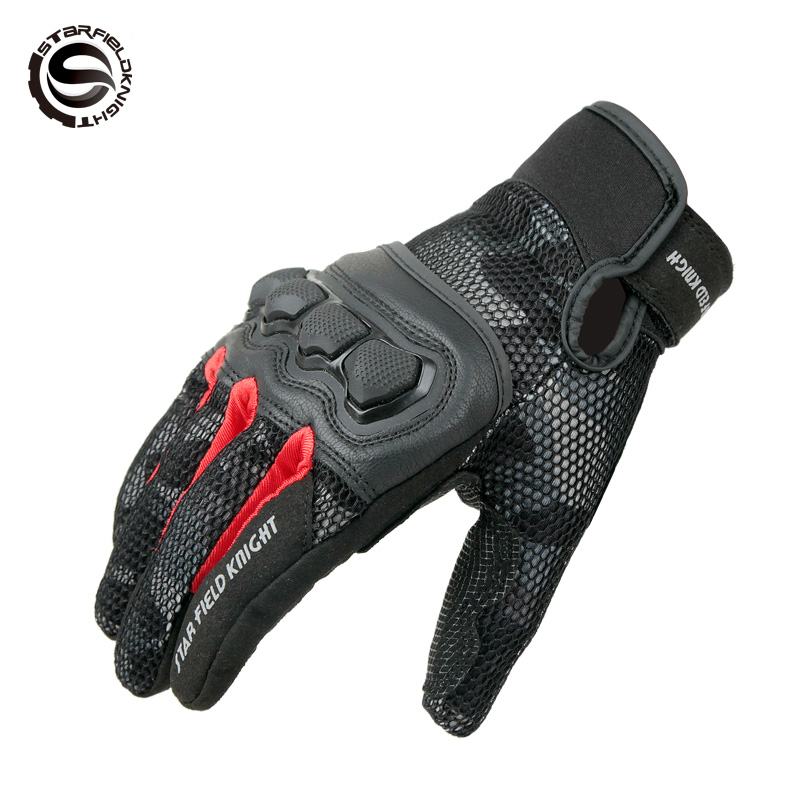 Summer new locomotive racing off-road bike gloves riding outdoor wheel slide skiing Protective anti-fall breathable gloves