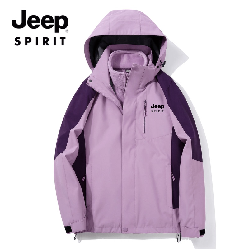 Jeep Jeep Outdoor Men's and Women's Fashion Jackets Windproof and Waterproof Autumn and Winter Couple Style Mountaineering Clothing Trendy Jackets Jeep Jeep Outdoor Men's and Women's Fashion Jackets Windproof and Waterproof Autumn and Winter Couple Style Mountaineering Clothing Trendy Jackets