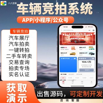 Vehicle bidding and auction mall system development, construction and deployment