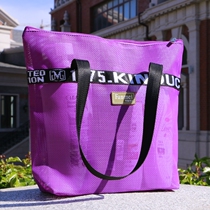 Large-capacity mesh wash bag portable bath bag sports fitness storage bag bathroom breathable permeable bath beach bag