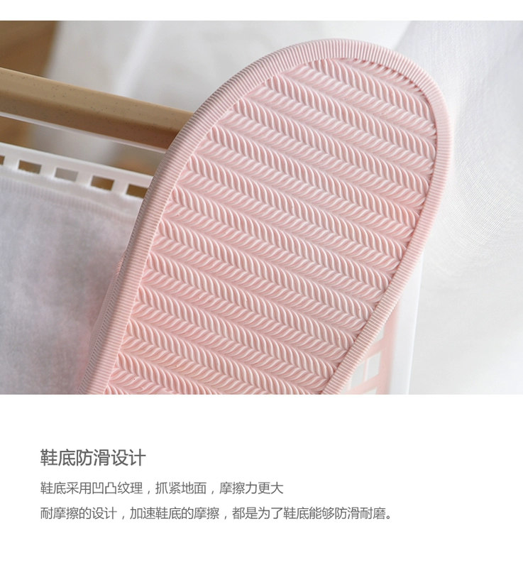 Dép đi trong phòng tắm nữ mùa hè trượt trong nhà nhà dày dưới vòi hoa sen dễ thương couple home ladies sandals nam mùa hè dép chống trơn