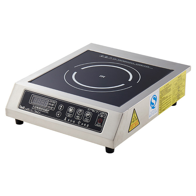 Stainless steel shell desktop commercial induction cooker 3500w high power restaurant milk tea shop commercial induction cooker 3 5KW