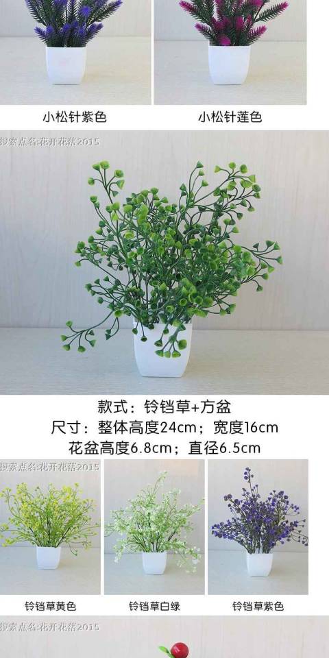 Bó hoa mô phỏng mục vụ đầy sao xanh cây nhựa hoa trang trí nhà nhỏ bonsai hoa trang trí cây giả chậu - Trang trí nội thất decor nhà