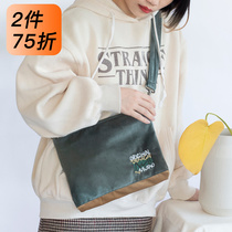 Null original autumn and winter new mercerized textured cloth bag single shoulder inclined satchel bag out of street bag