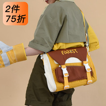 NULL Bag Forest Series Original Portable Slanted Satchel Multipurpose Double Shoulder Bag Ins Travel Computer Bag