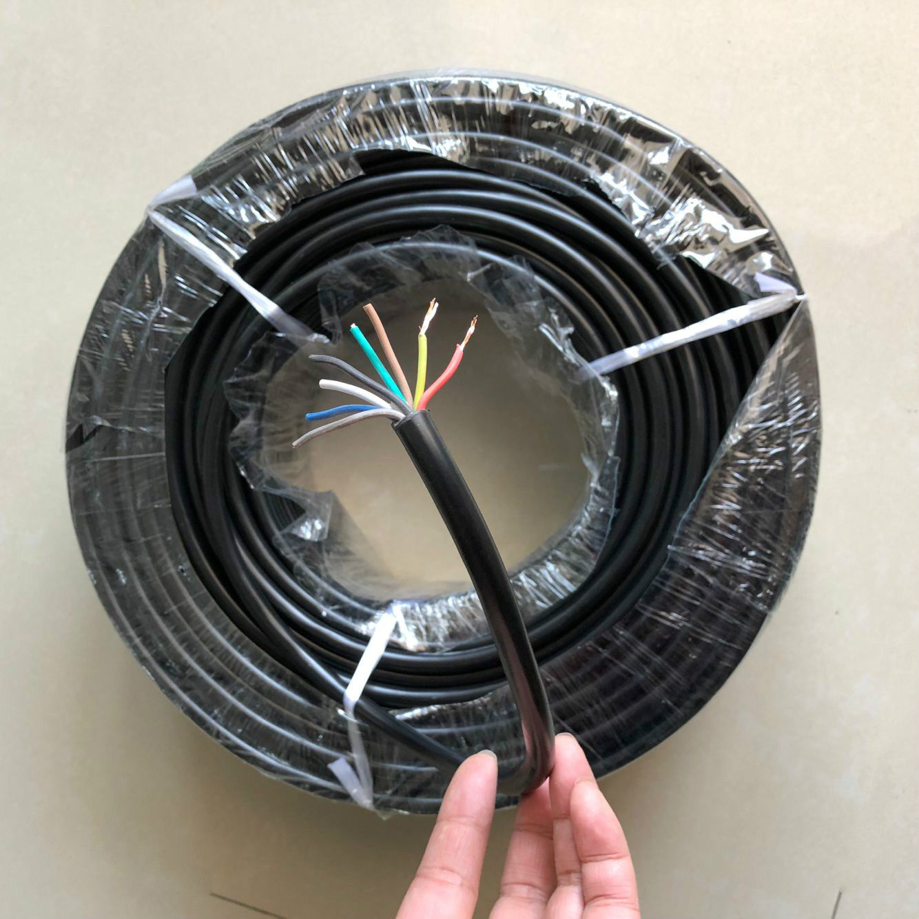 Building intercom access control video doorbell video cable pure copper core wire shielded wire RVV2 4 6 8*0 5 wires