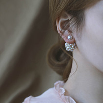 s925 pure silver needle flower earrings 2021 new wave qi-quality Japan-ROK brief about 100 hitch high level sensation pearl earrings