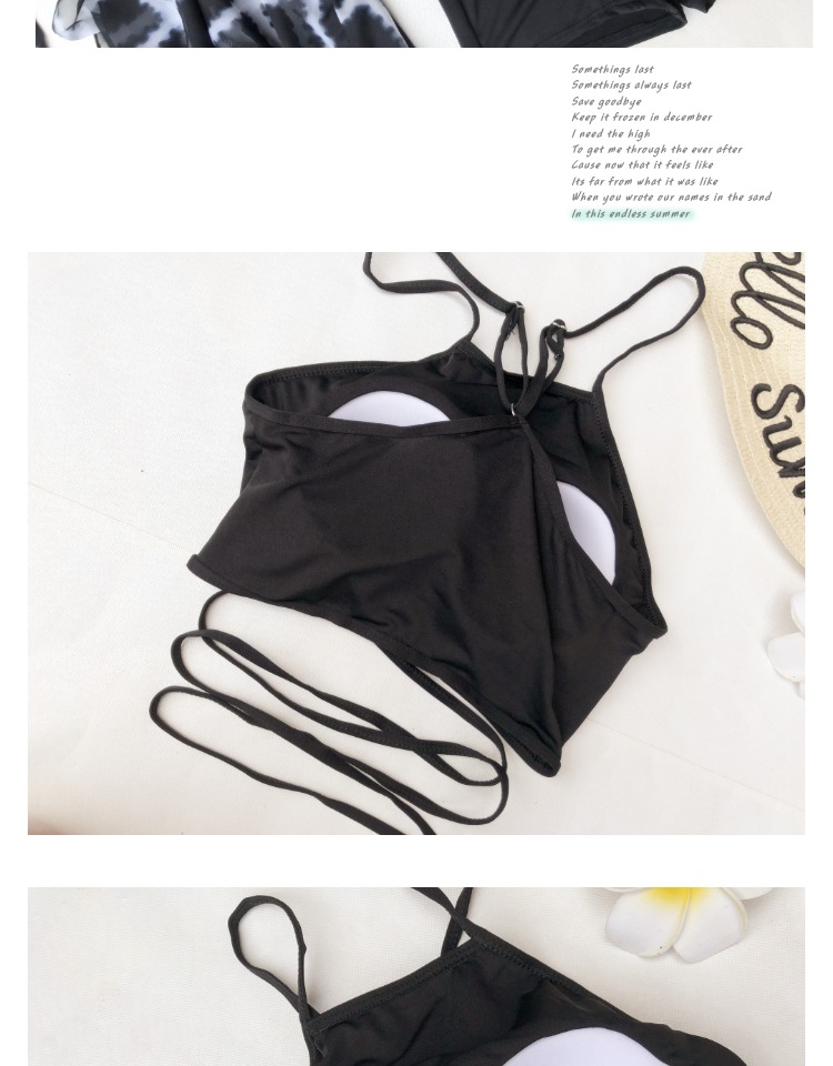 Áo tắm nữ chia ba mảnh retro ngực nhỏ bikini gợi cảm Hàn Quốc mùa xuân nóng bỏng che bụng kỳ nghỉ bơi lội áo tắm 2 mảnh