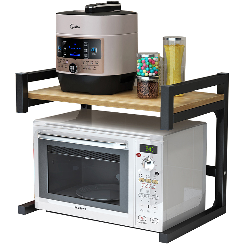 Microwave rack double layer household kitchen shelf storage rack