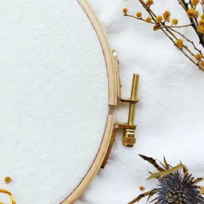 Solid wood beech embroidery frame embroidery support embroidery cross stitch tool 21cm (only embroidered without fabric)