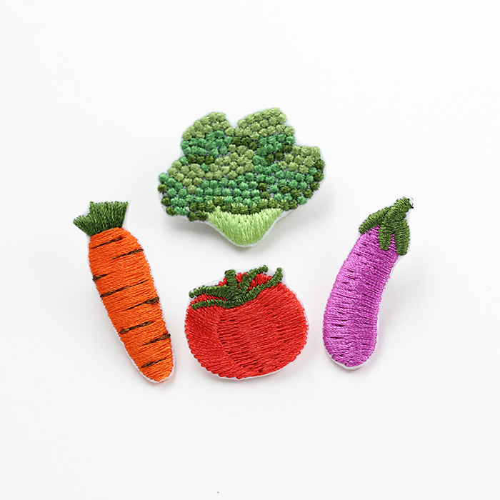 [Fengxi] Creative embroidery clothing patch clothing decoration patch cute vegetables cognitive cloth for young children